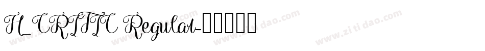 H_CRITIC Regular字体转换